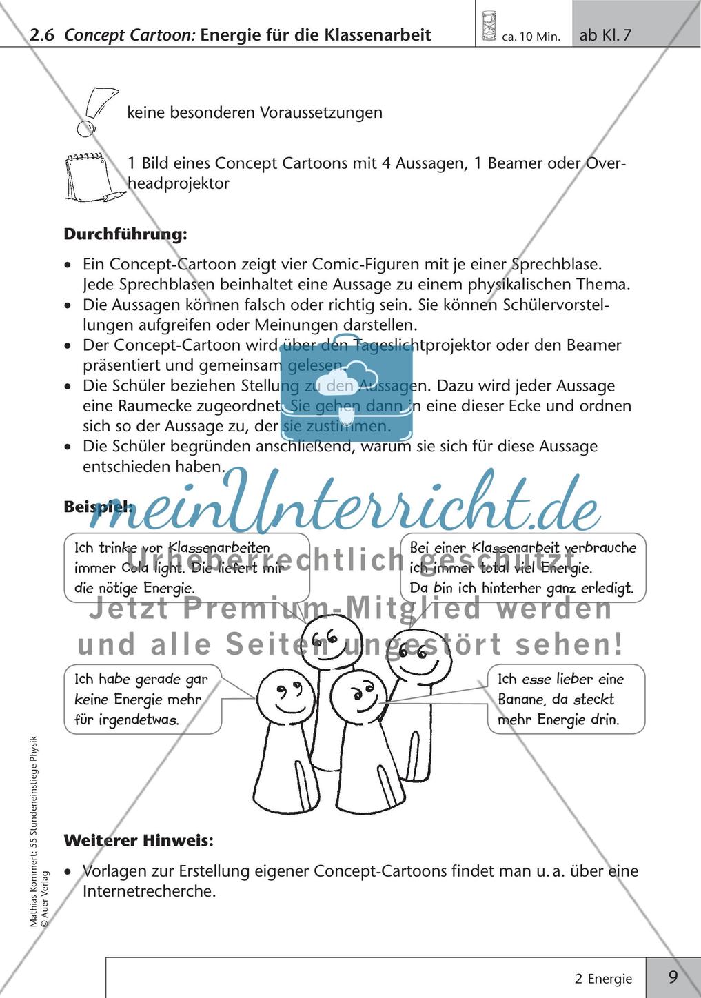 Stundeneinstiege: Energie Preview 11