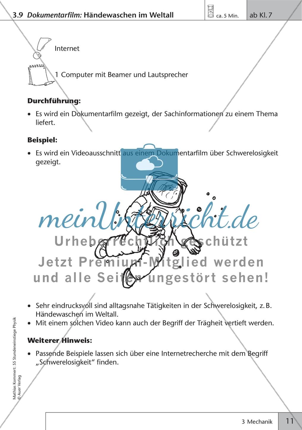 Stundeneinstiege: Mechanik Preview 13