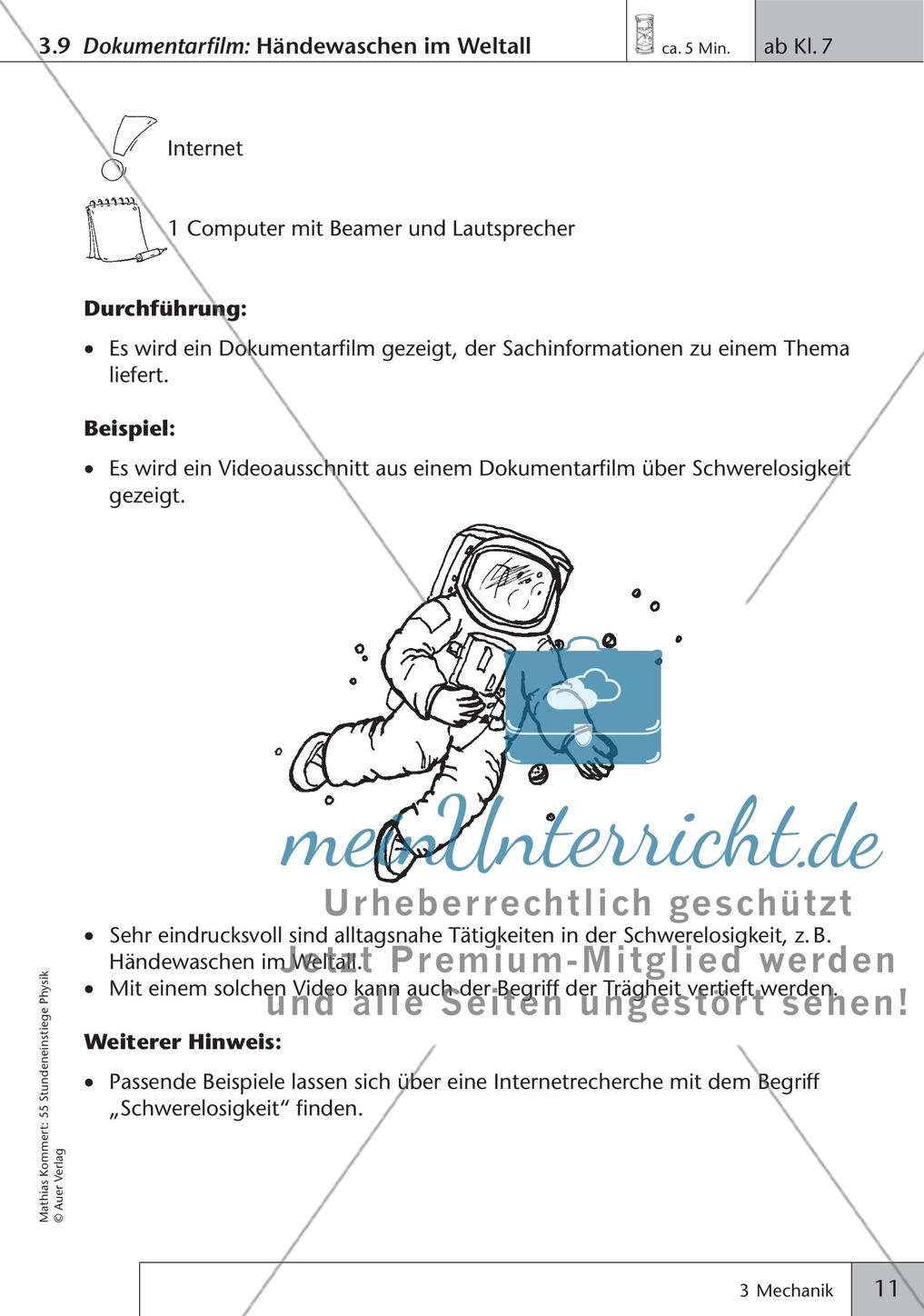 Stundeneinstiege: Mechanik Preview 13