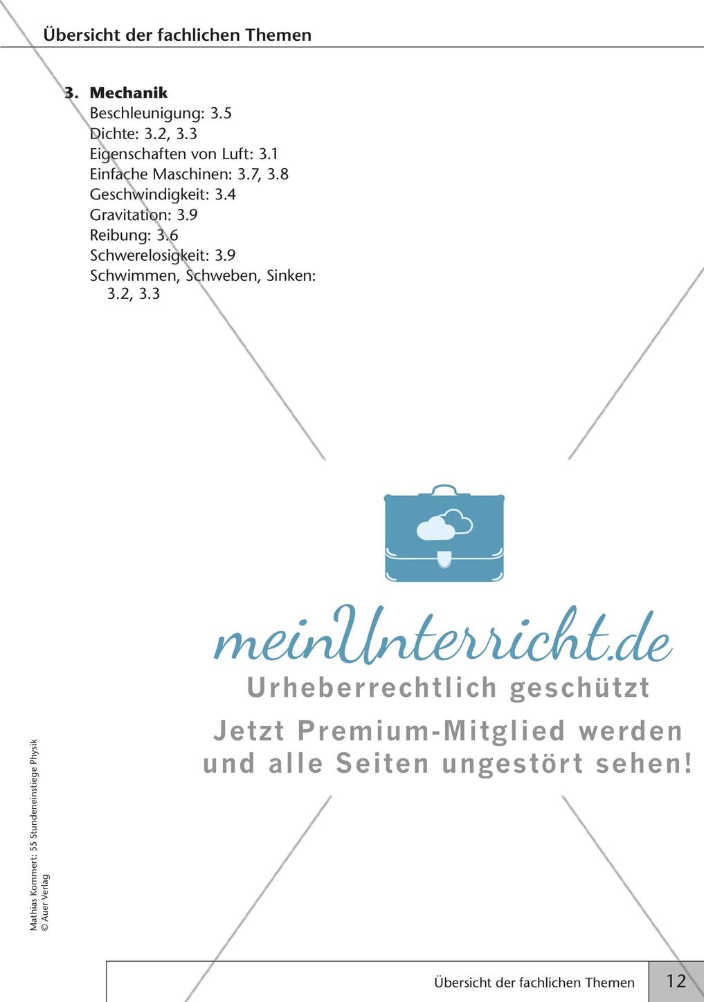 Stundeneinstiege: Mechanik Preview 14