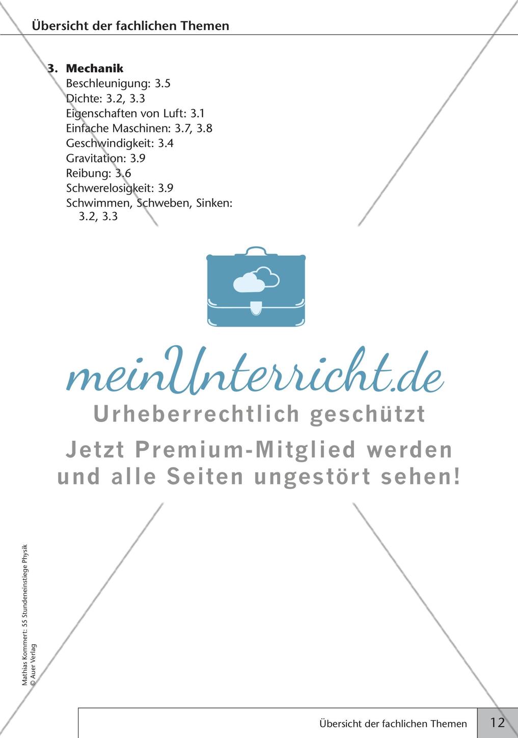 Stundeneinstiege: Mechanik Preview 14