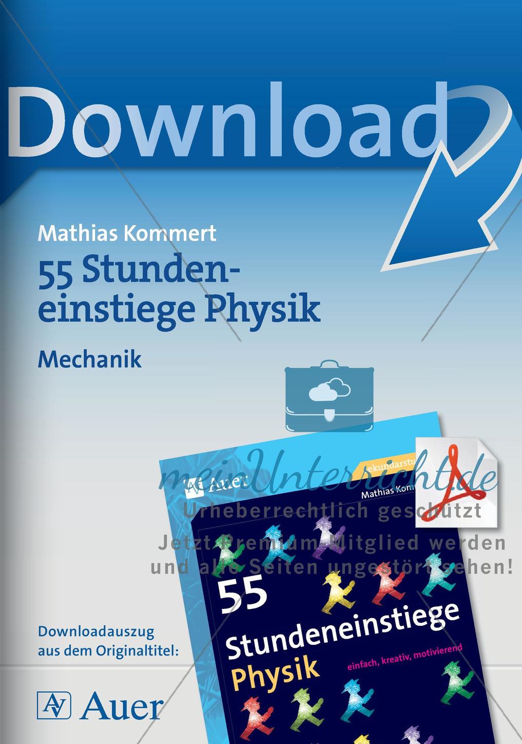 Stundeneinstiege: Mechanik Preview 1