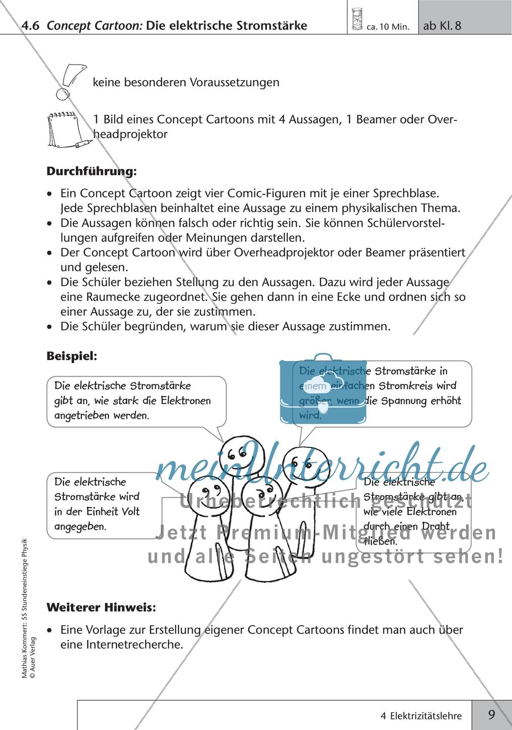 Stundeneinstiege: Elektizitätslehre Preview 11