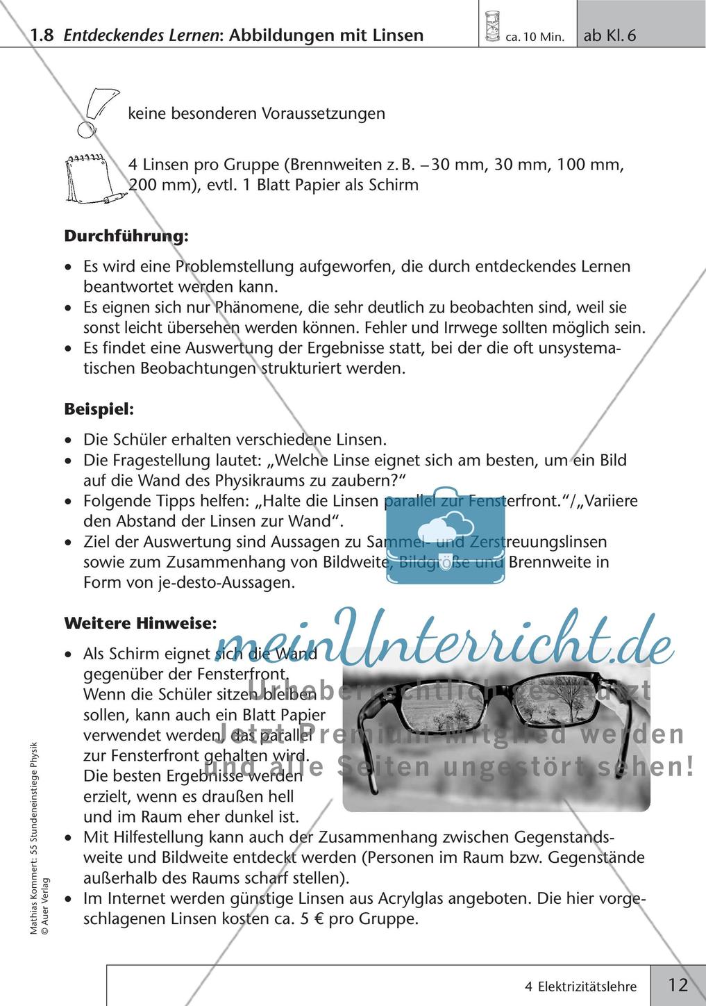 Stundeneinstiege: Elektizitätslehre Preview 14