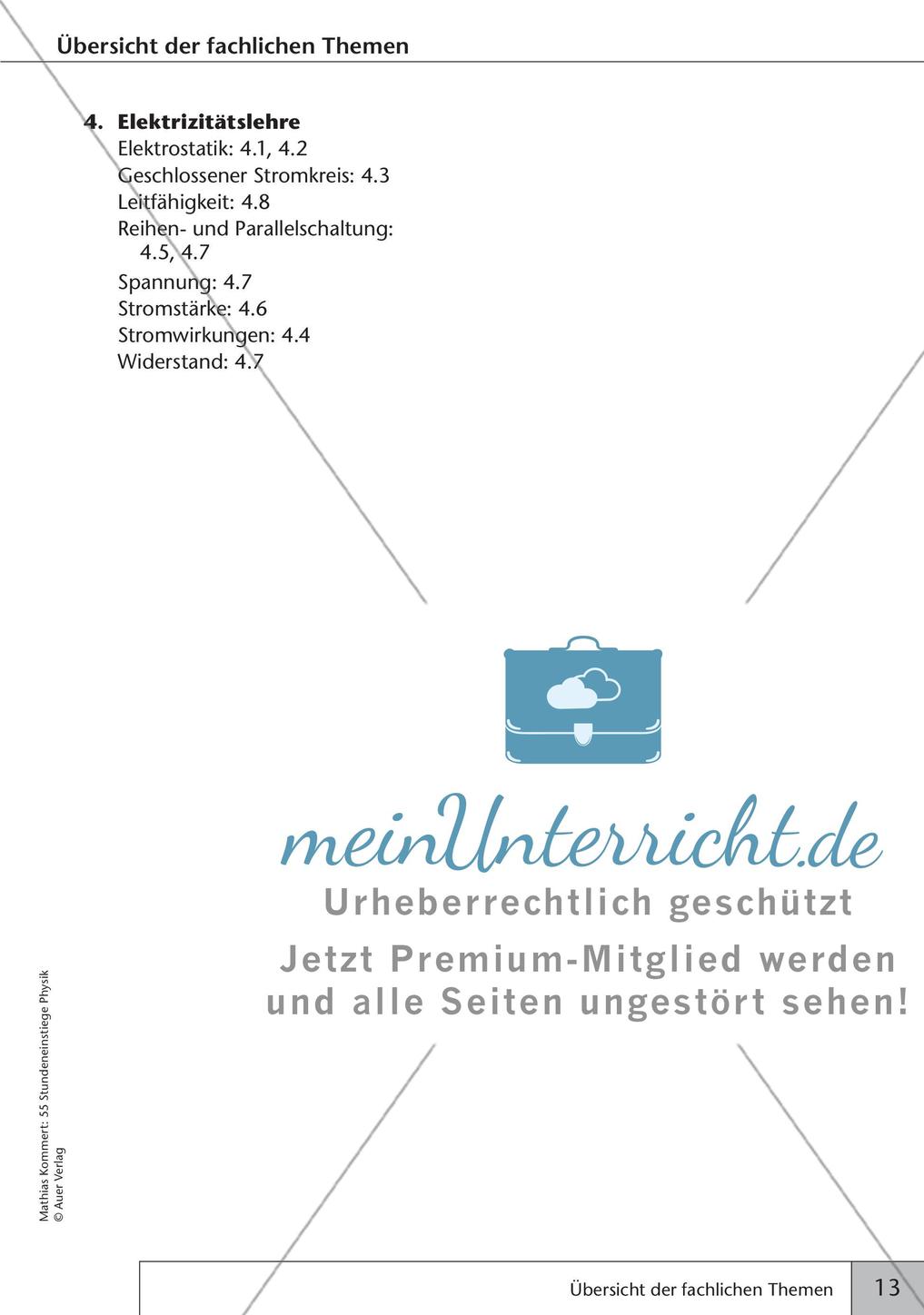 Stundeneinstiege: Elektizitätslehre Preview 15
