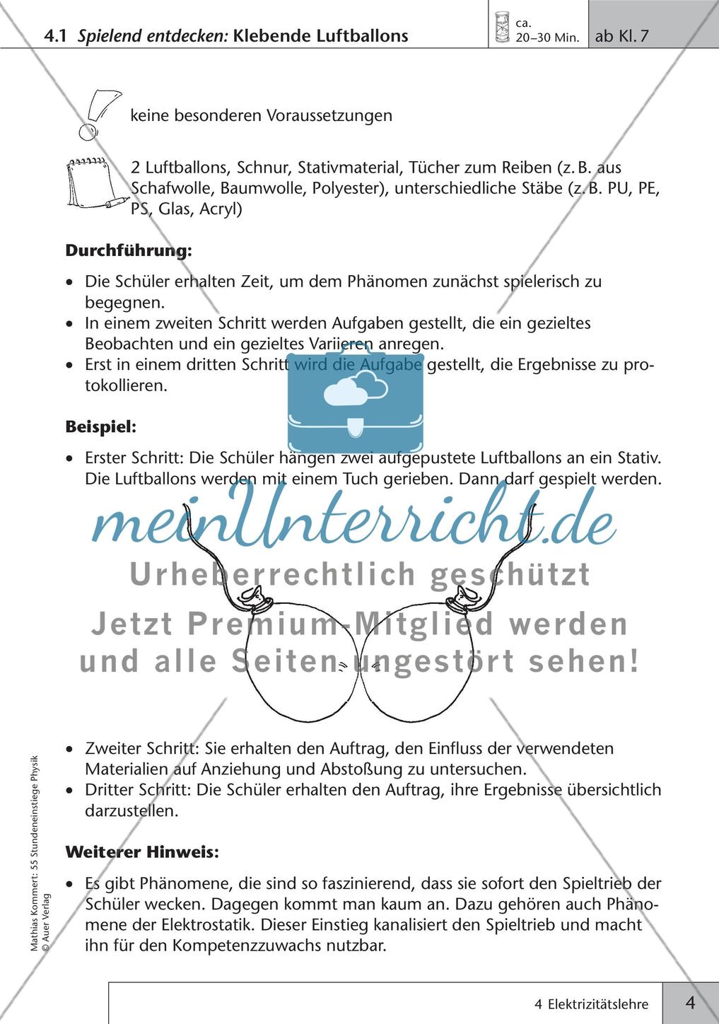 Stundeneinstiege: Elektizitätslehre Preview 6