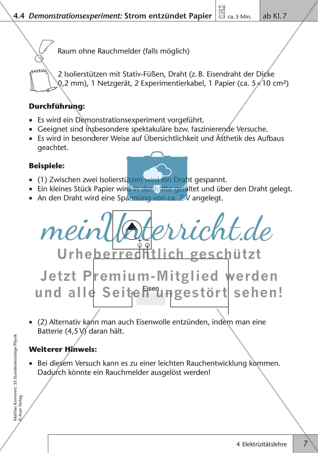 Stundeneinstiege: Elektizitätslehre Preview 9