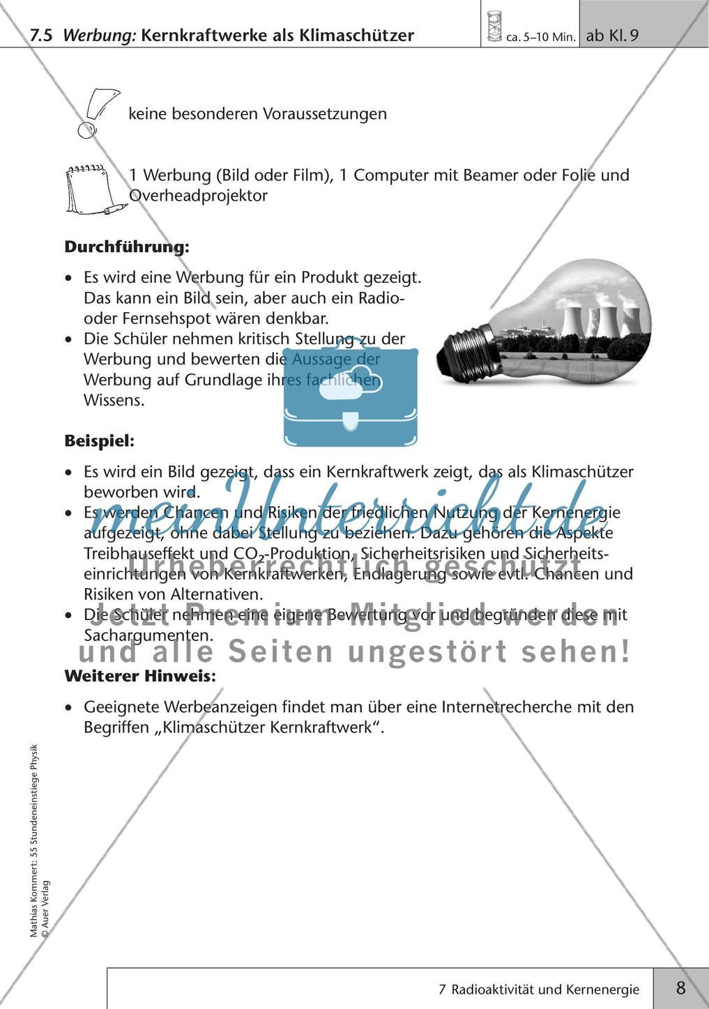 Stundeneinstiege: Radioaktivität Preview 10