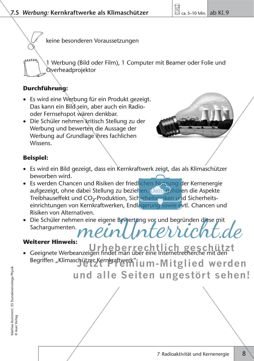 Stundeneinstiege: Radioaktivität Preview 10
