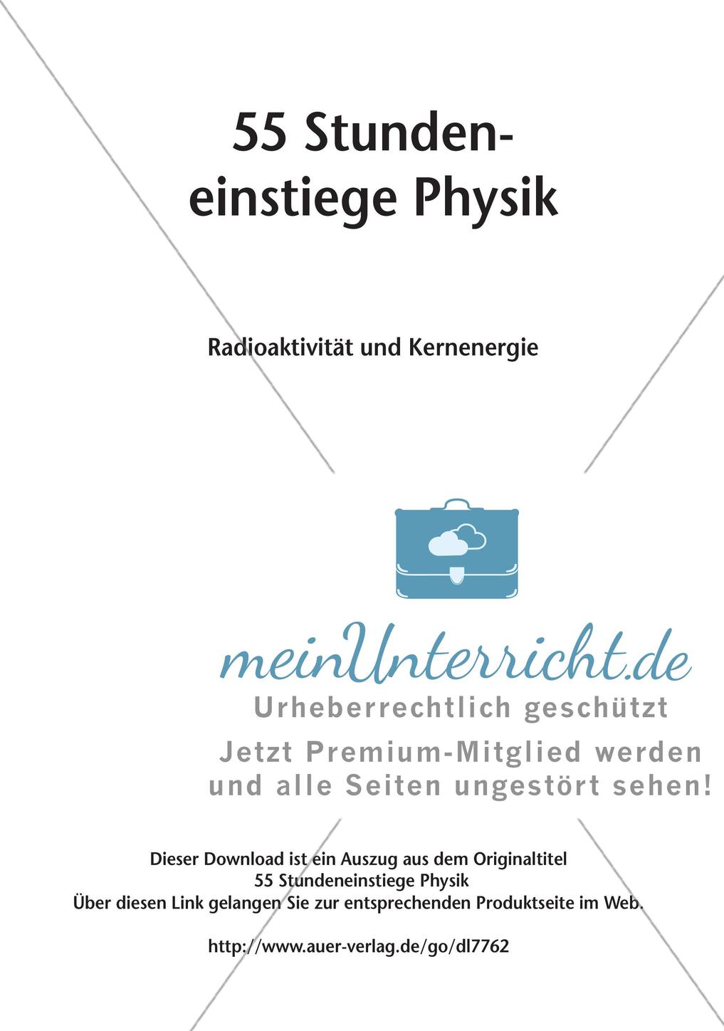 Stundeneinstiege: Radioaktivität Preview 2