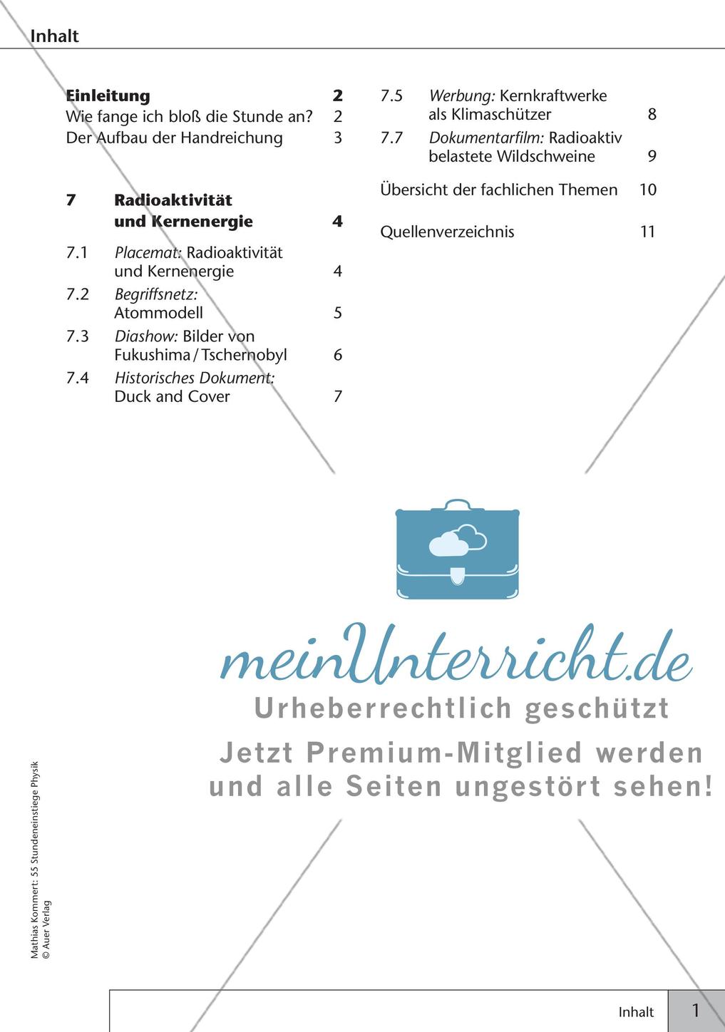Stundeneinstiege: Radioaktivität Preview 3