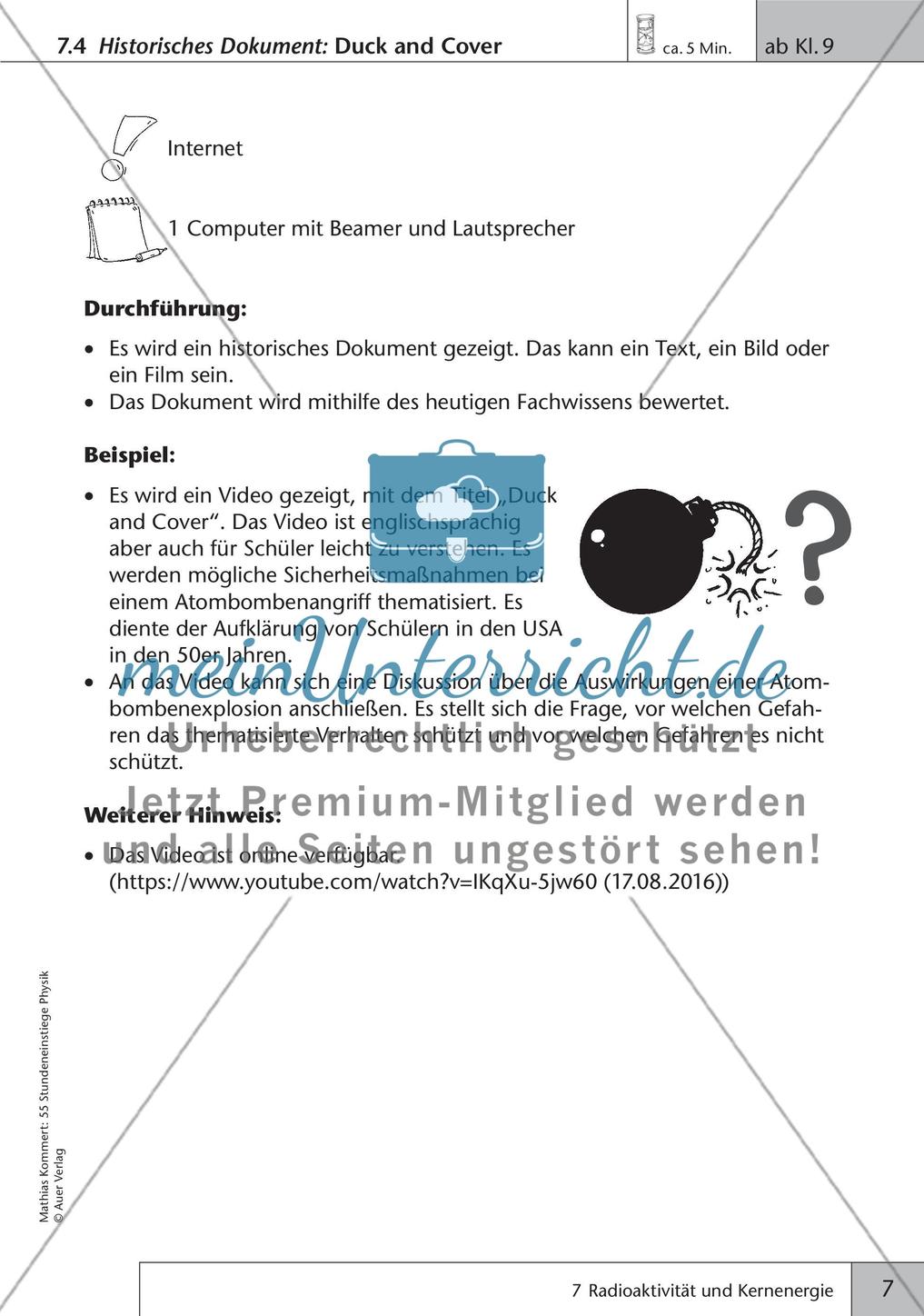 Stundeneinstiege: Radioaktivität Preview 9