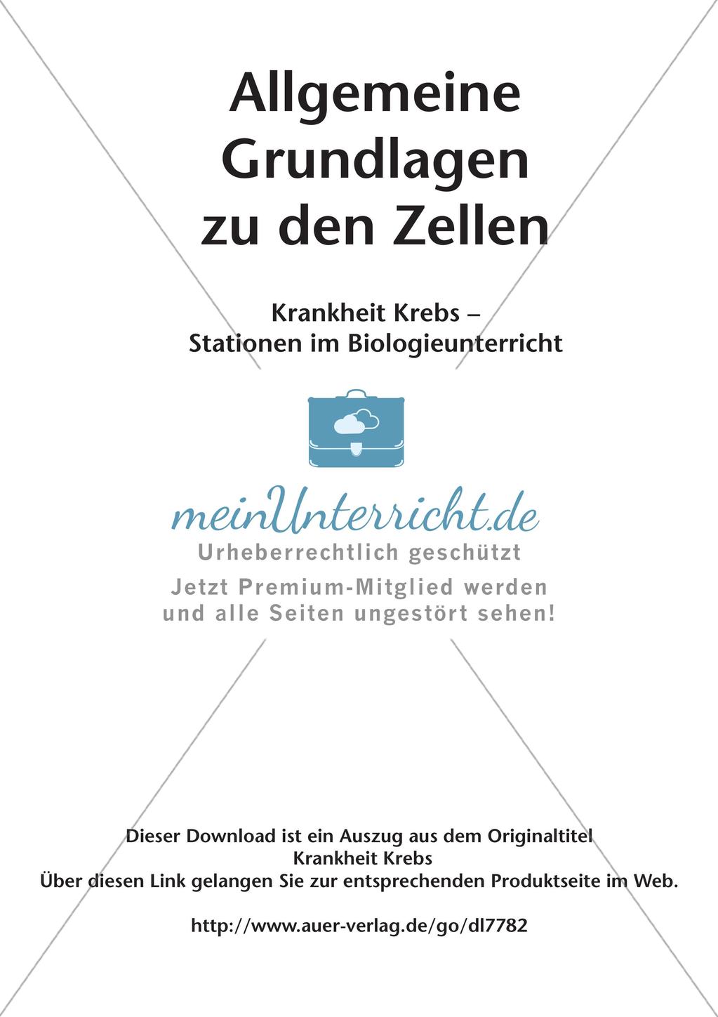 Grundlagen zu Zellen: Krankheit Krebs Preview 2