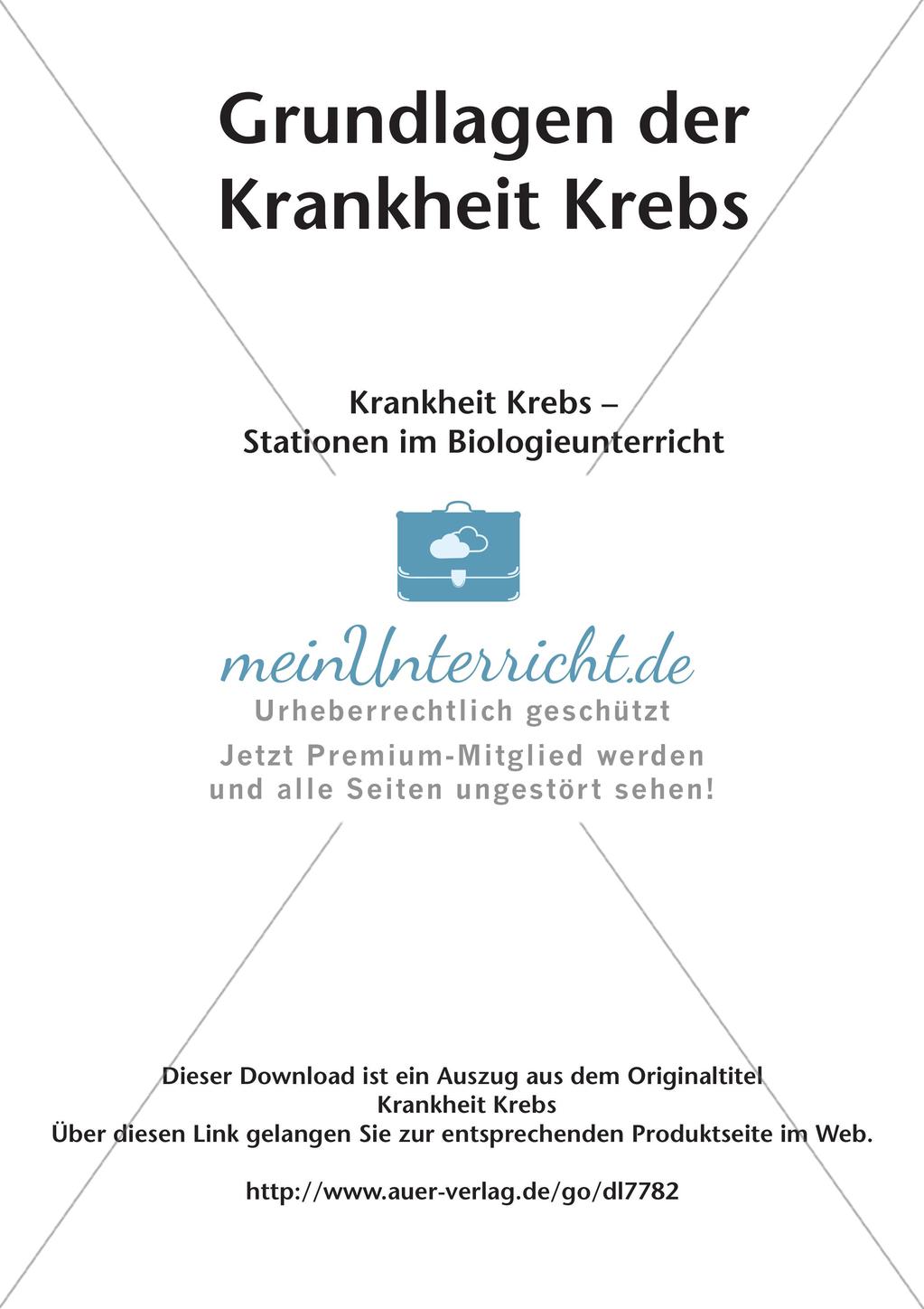 Grundlagen: Krankheit Krebs Preview 2