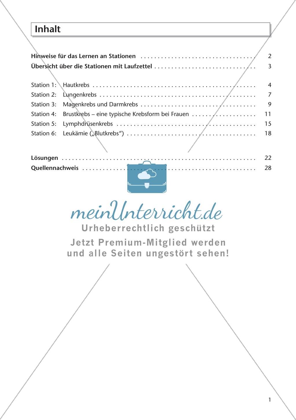 Bekannte Krebsarten Preview 3