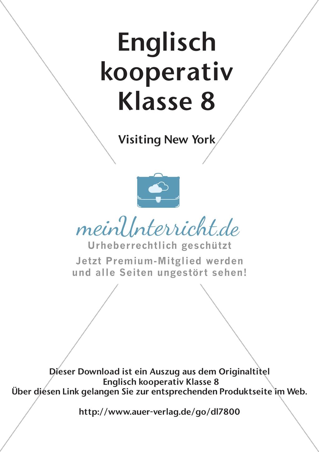 Kooperative Methoden - Visiting New York Preview 2