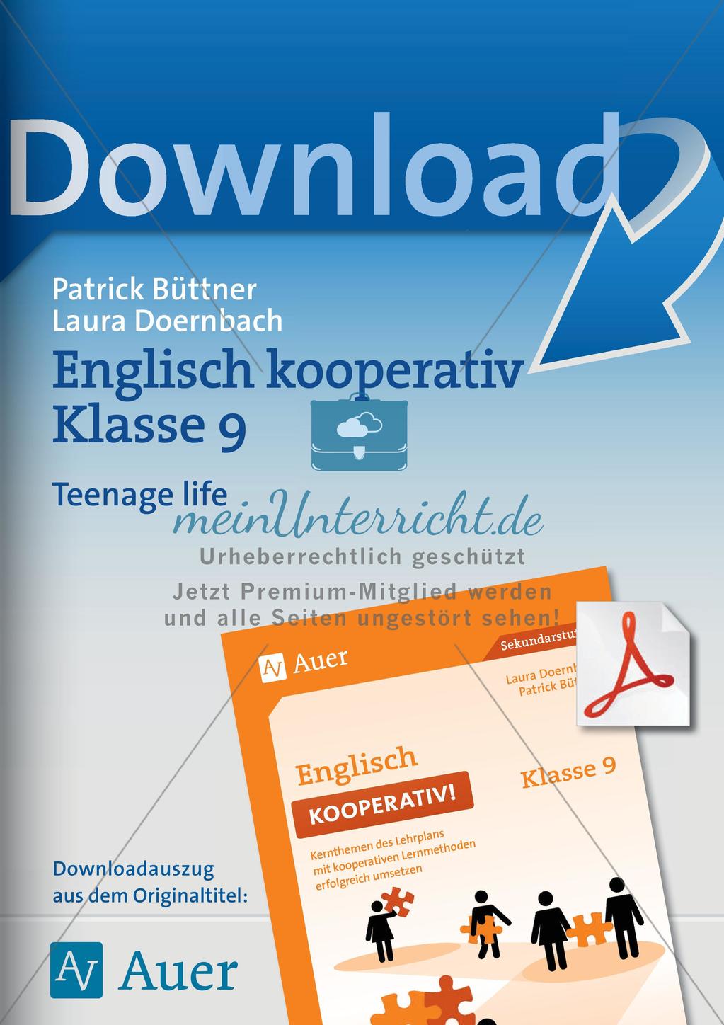 Kooperative Methoden - Teenage life Preview 1