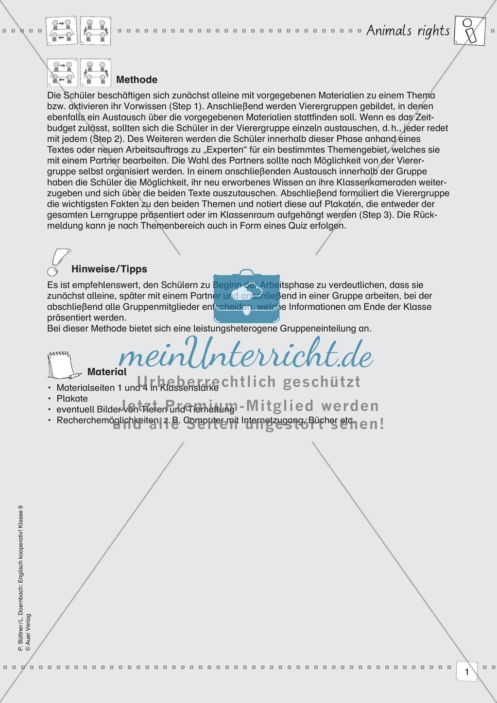 Kooperative Methoden - Our world problems Preview 3