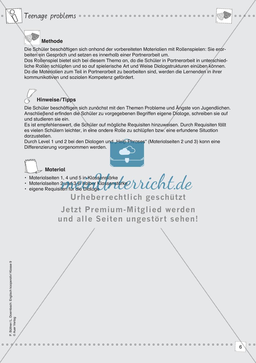 Kooperative Methoden - Our world problems Preview 8