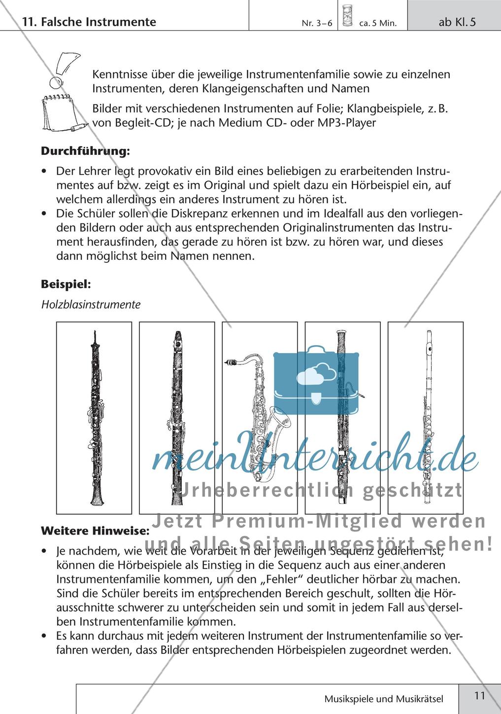 Stundeneinstiege: Musikbeispiele und Rätsel Preview 13