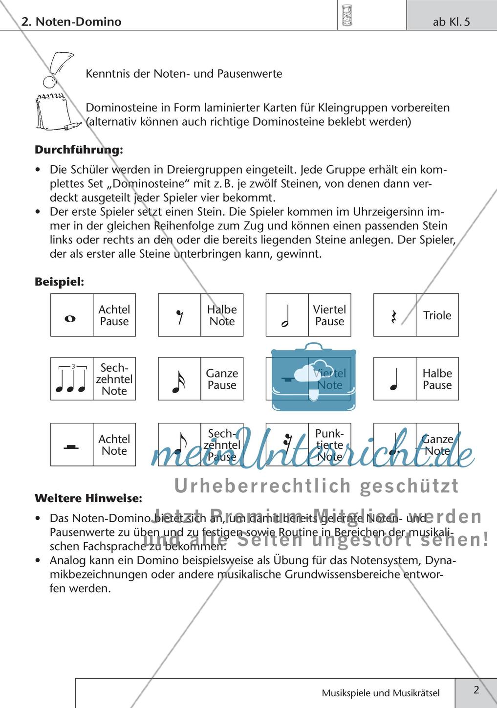 Stundeneinstiege: Musikbeispiele und Rätsel Preview 4