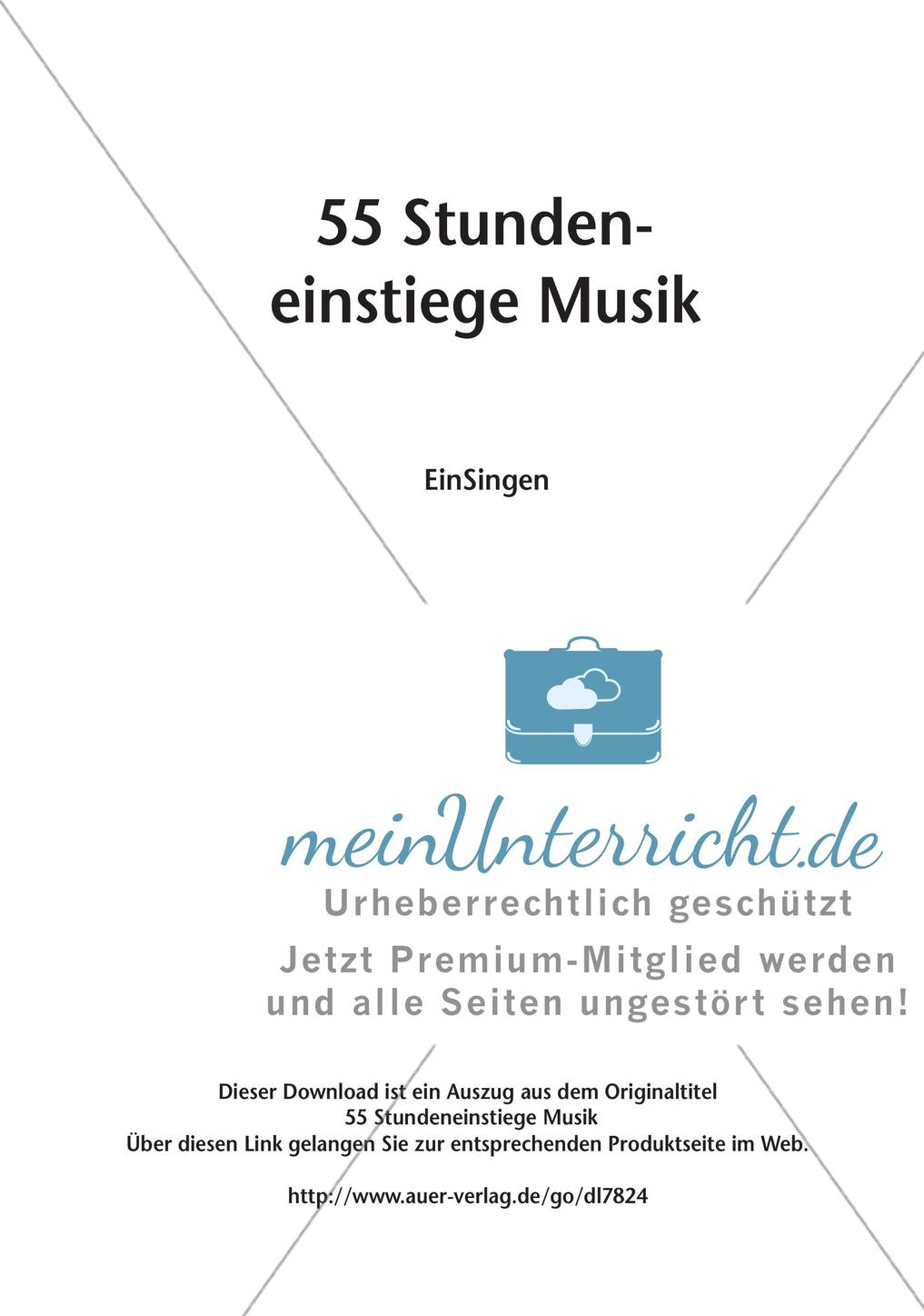Stundeneinstiege: Einsingen Preview 2
