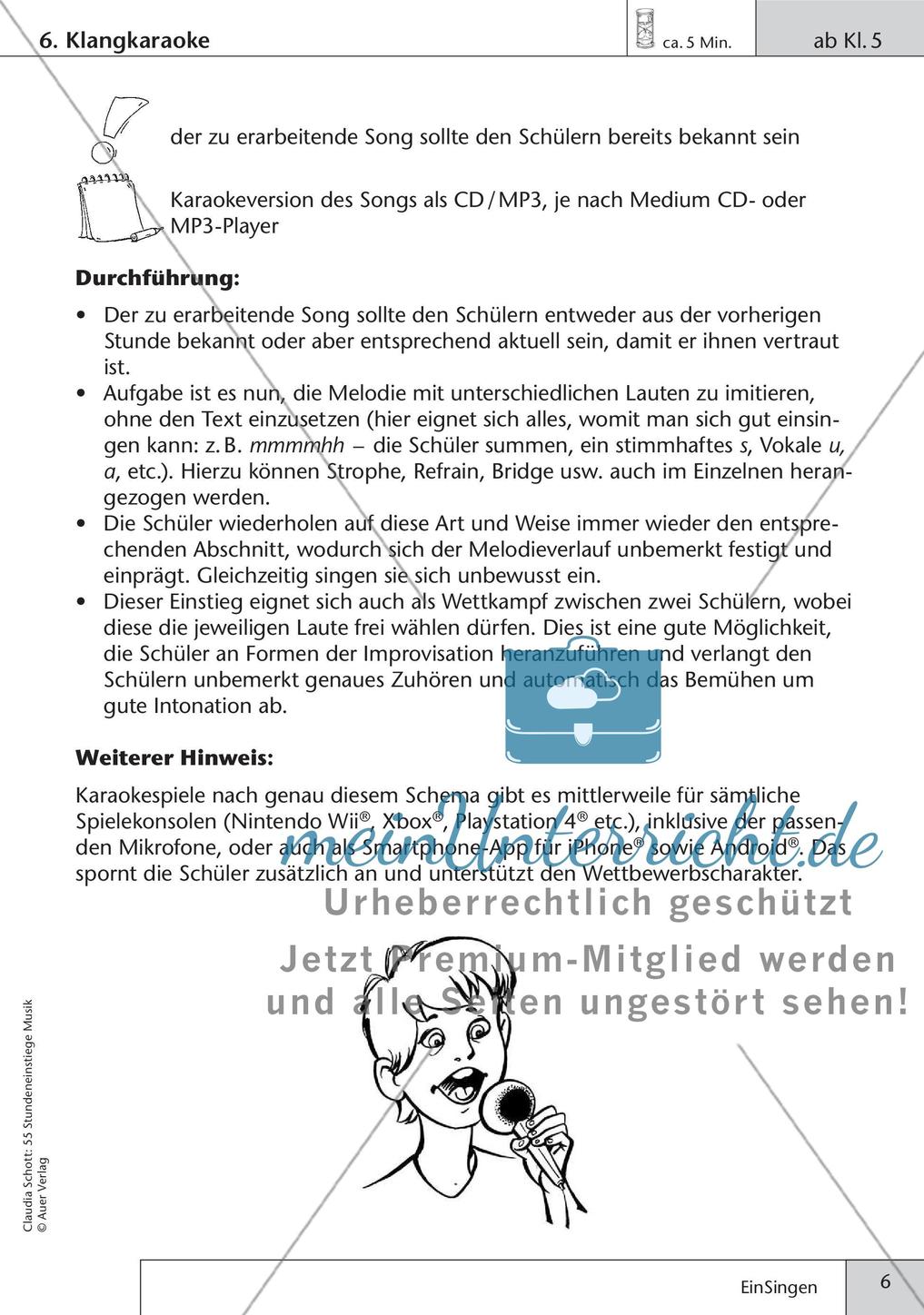 Stundeneinstiege: Einsingen Preview 8