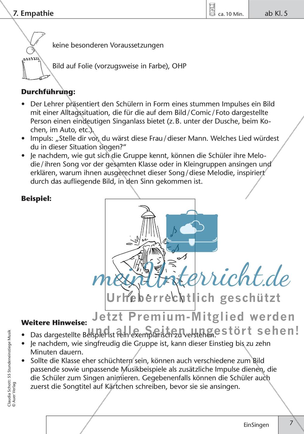 Stundeneinstiege: Einsingen Preview 9