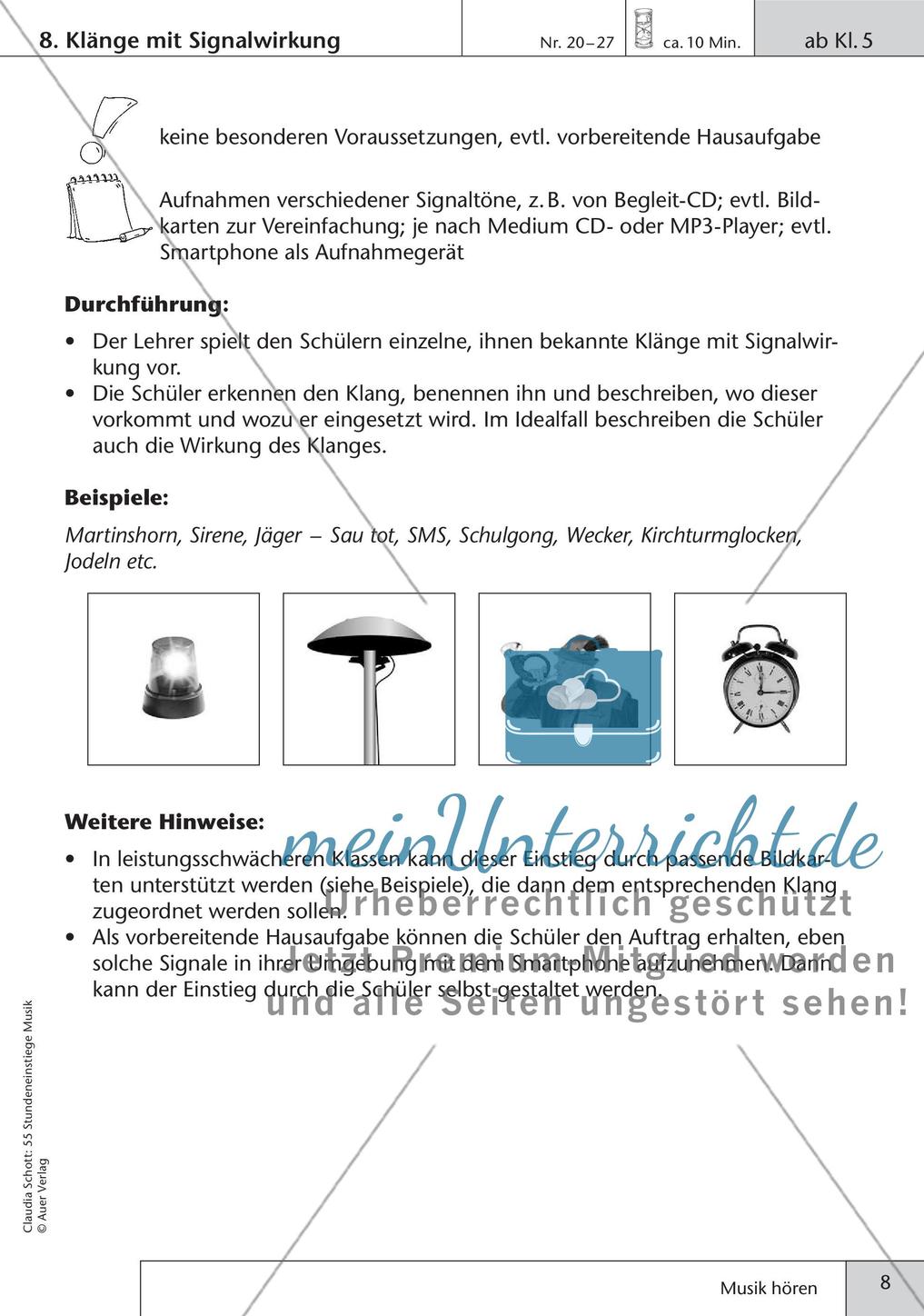 Stundeneinstiege: Hören von Musik Preview 10