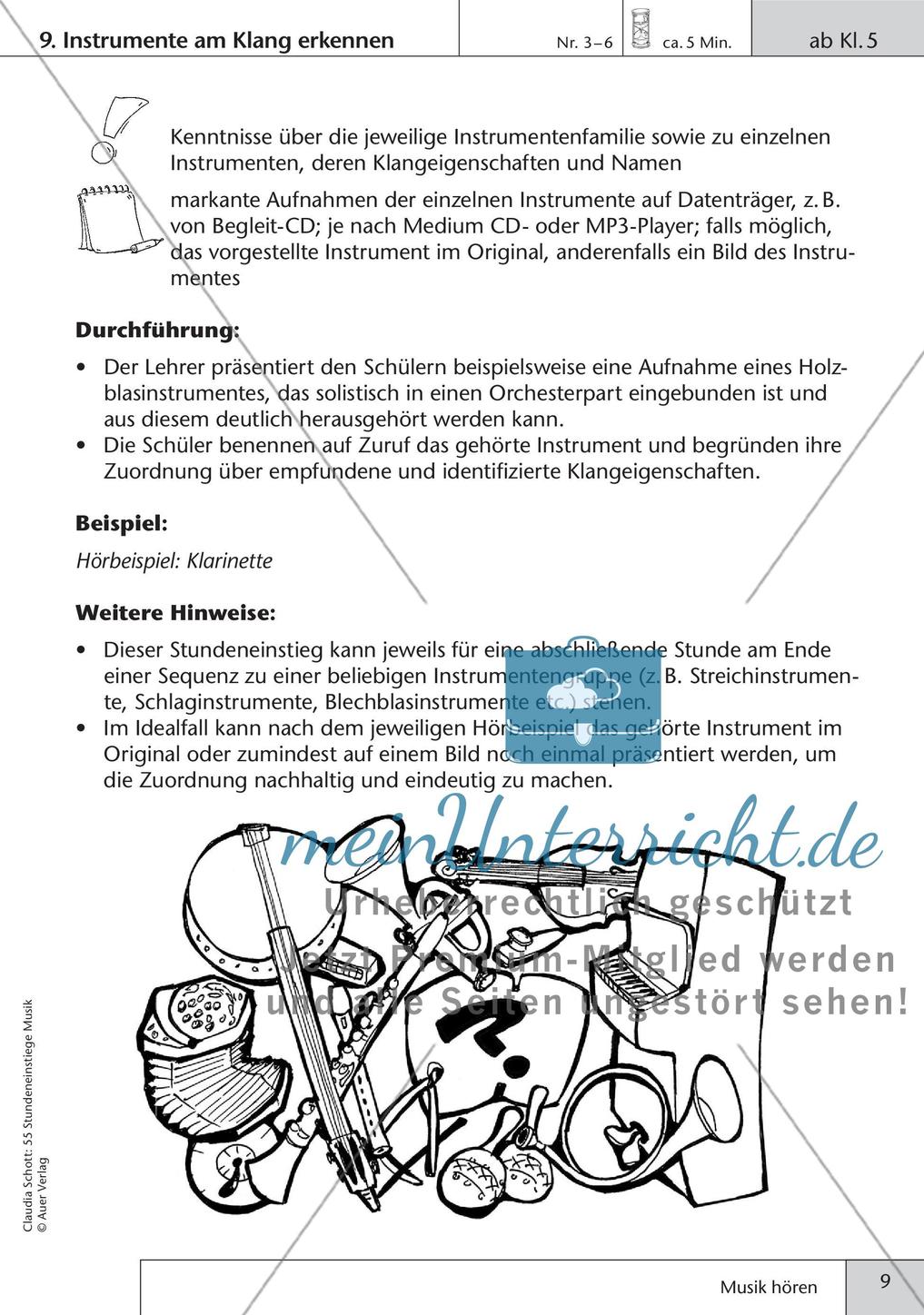 Stundeneinstiege: Hören von Musik Preview 11