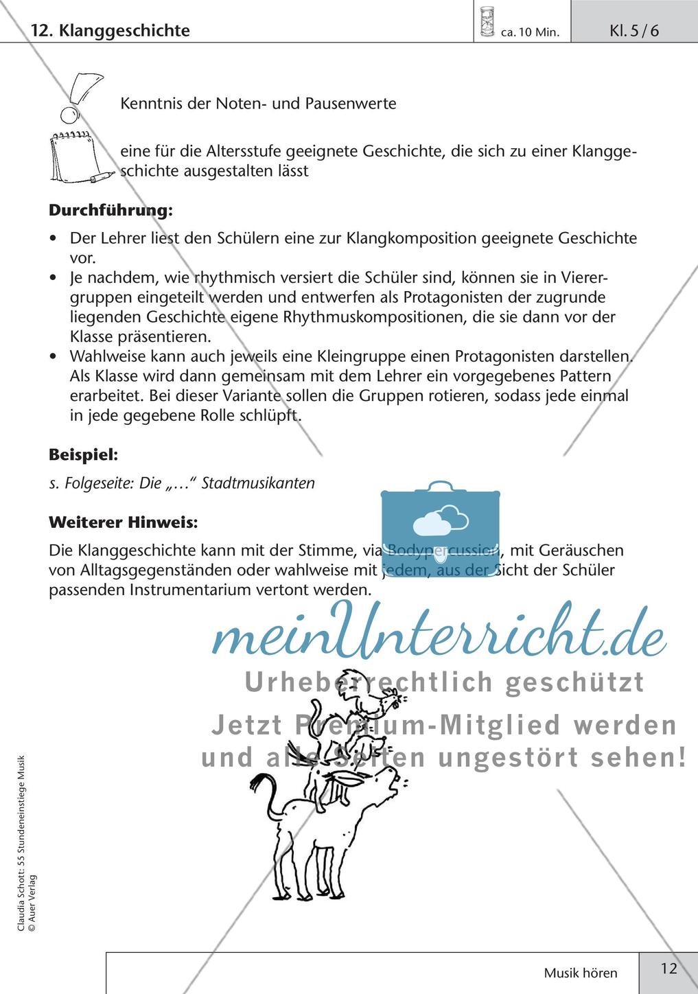 Stundeneinstiege: Hören von Musik Preview 14