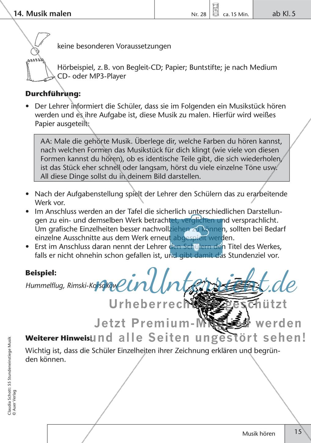 Stundeneinstiege: Hören von Musik Preview 17