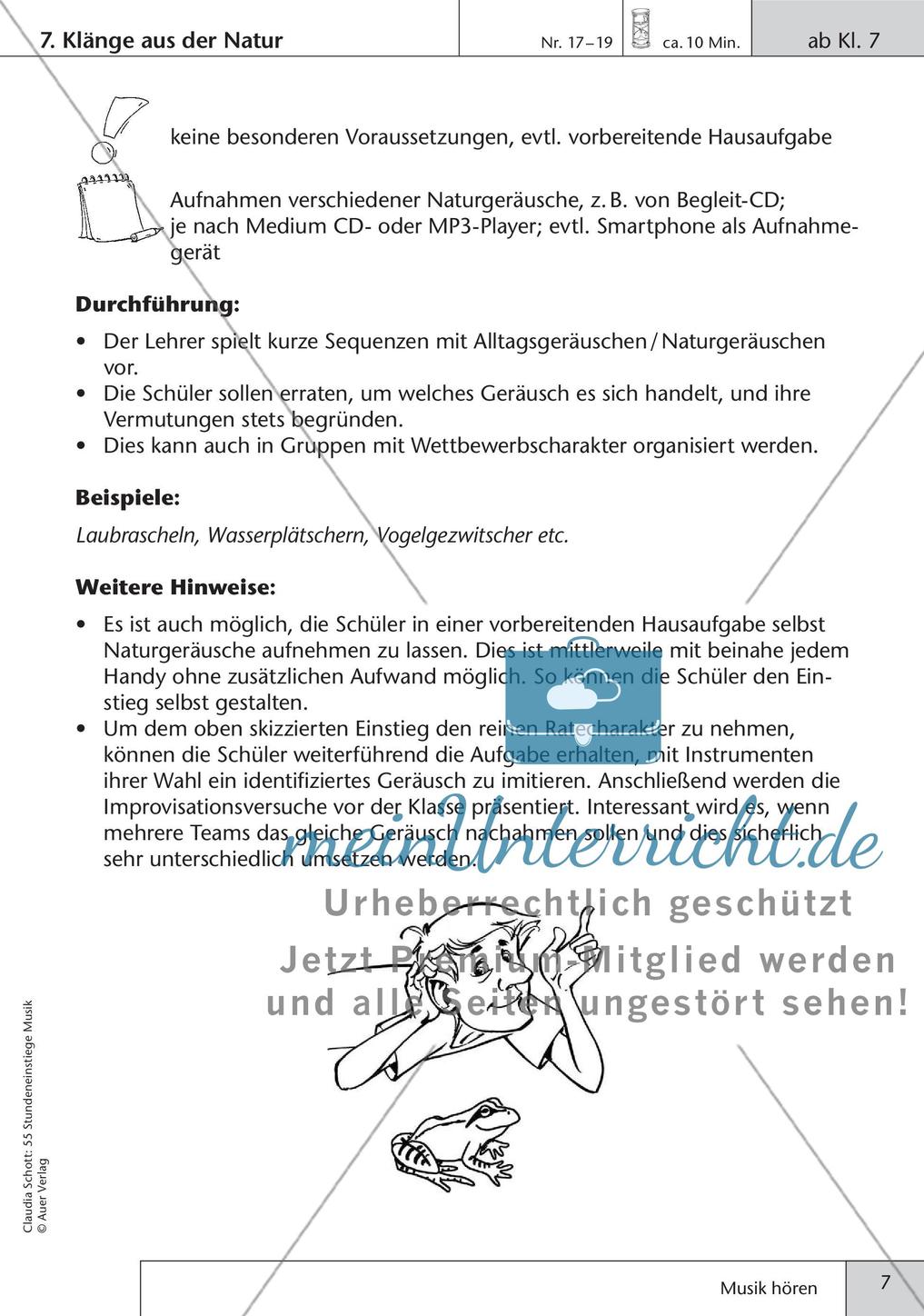 Stundeneinstiege: Hören von Musik Preview 9