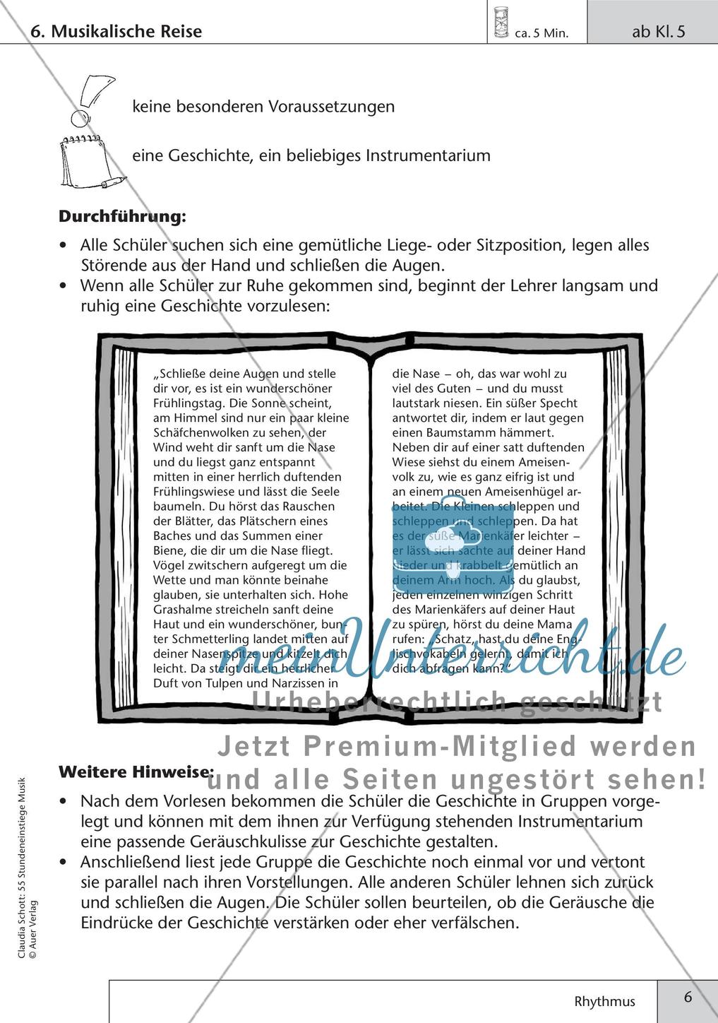 Stundeneinstiege: Rhythmus Preview 8
