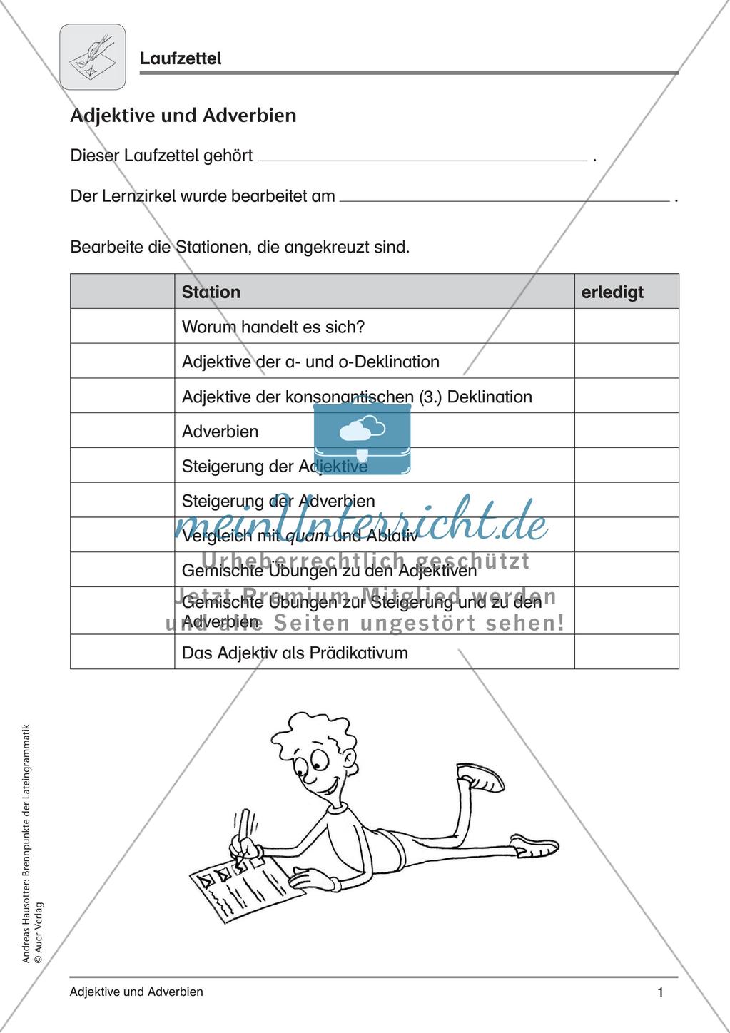 Adjektive und Adverbien Preview 3