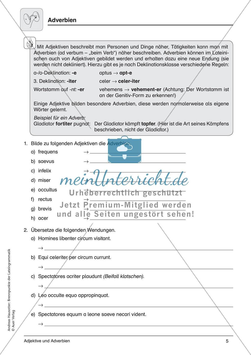 Adjektive und Adverbien Preview 7