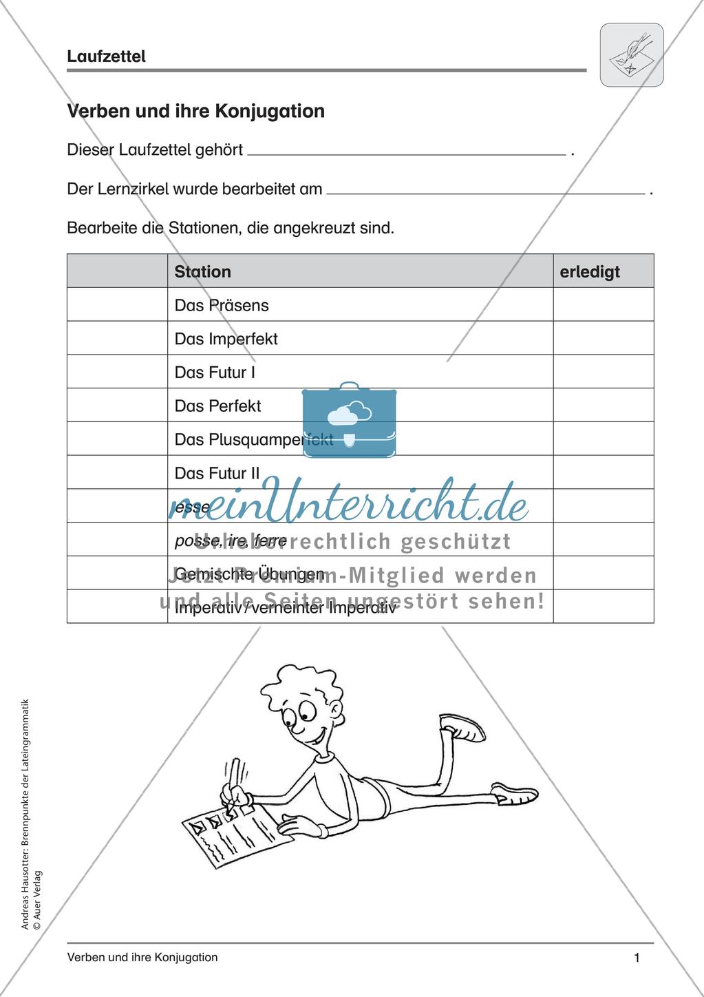 Verben und ihre Konjugation Preview 3