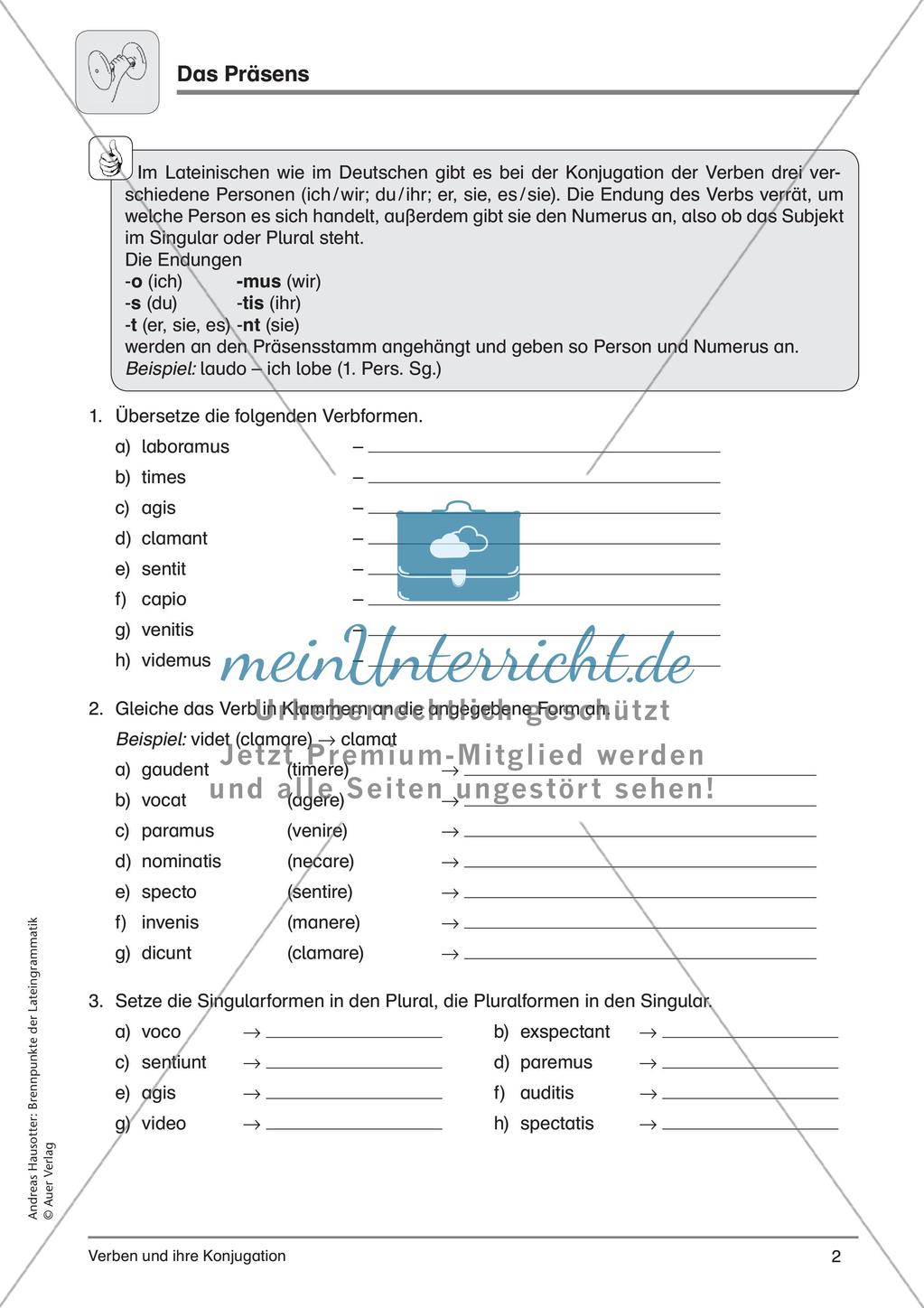 Verben und ihre Konjugation Preview 4