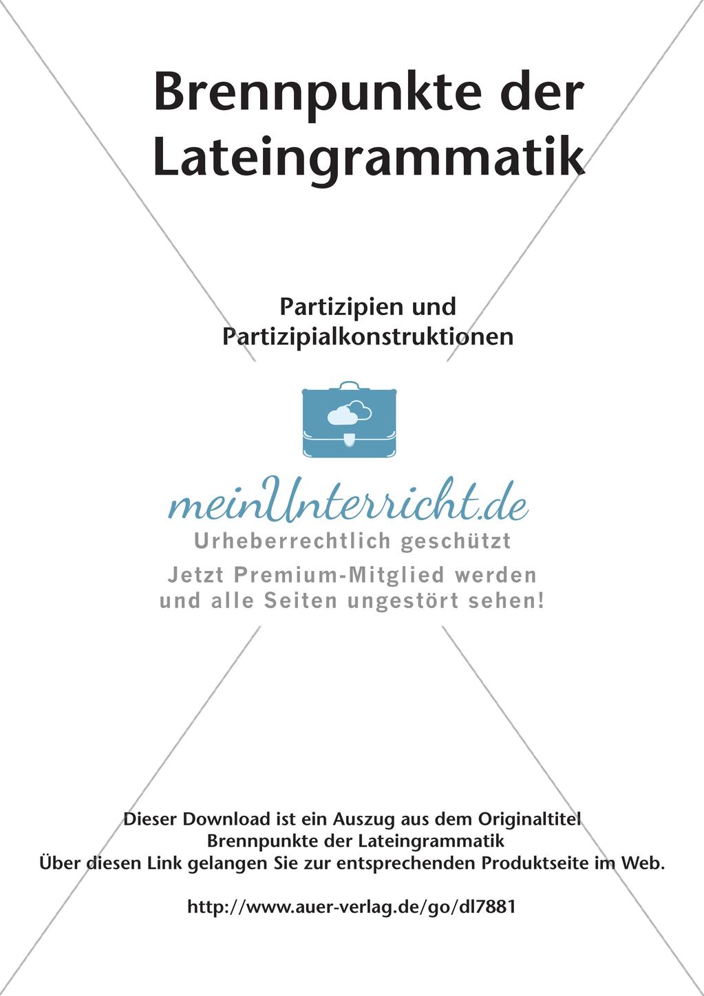 Partizipien und Partizipialkonstruktionen Preview 2