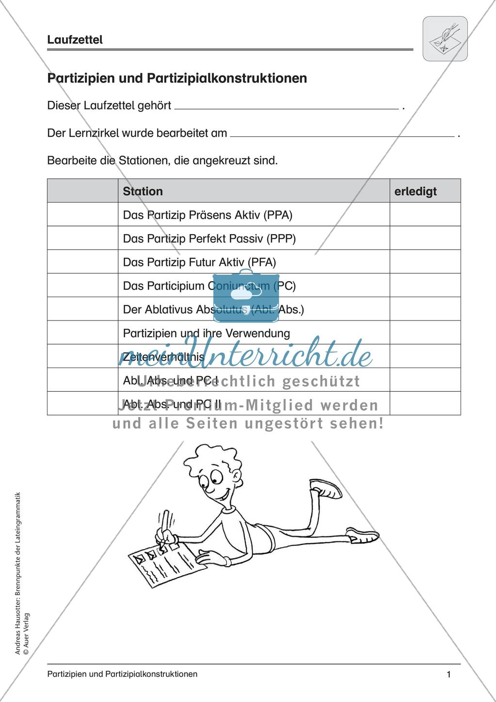 Partizipien und Partizipialkonstruktionen Preview 3