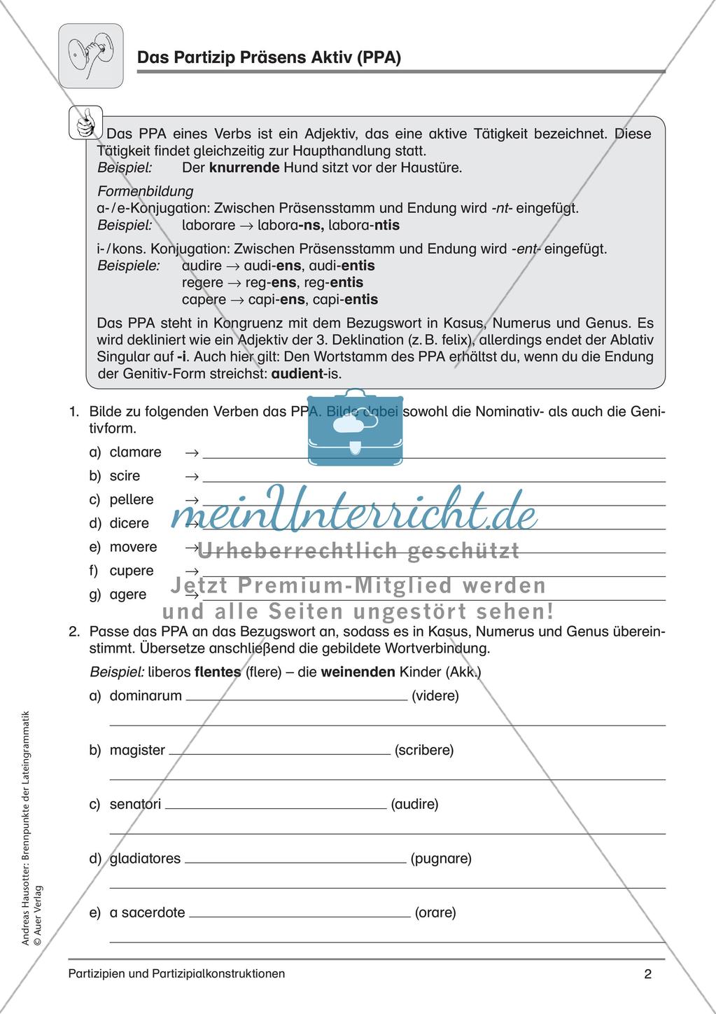 Partizipien und Partizipialkonstruktionen Preview 4