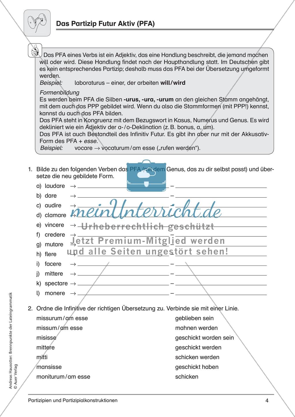 Partizipien und Partizipialkonstruktionen Preview 6