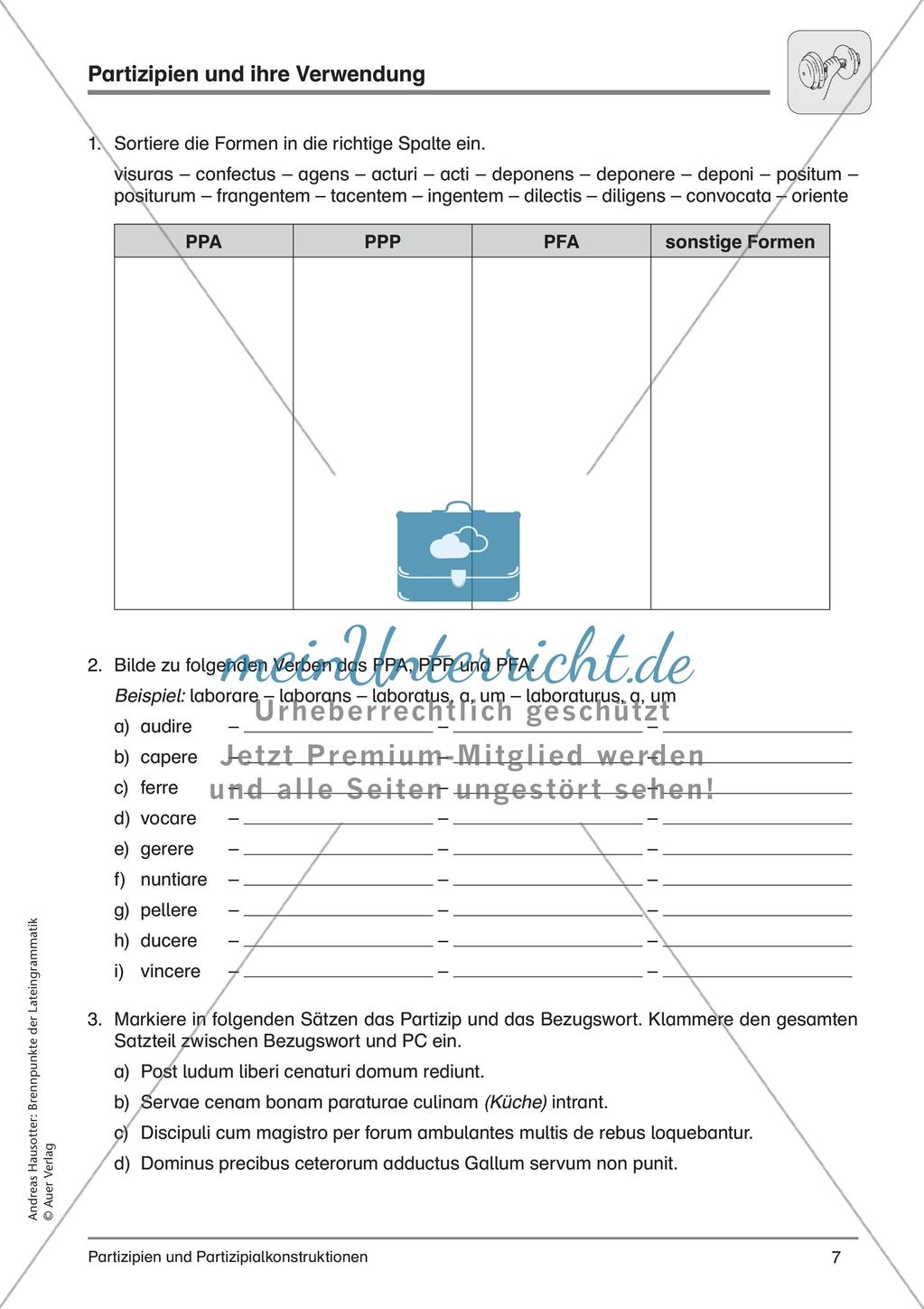 Partizipien und Partizipialkonstruktionen Preview 9