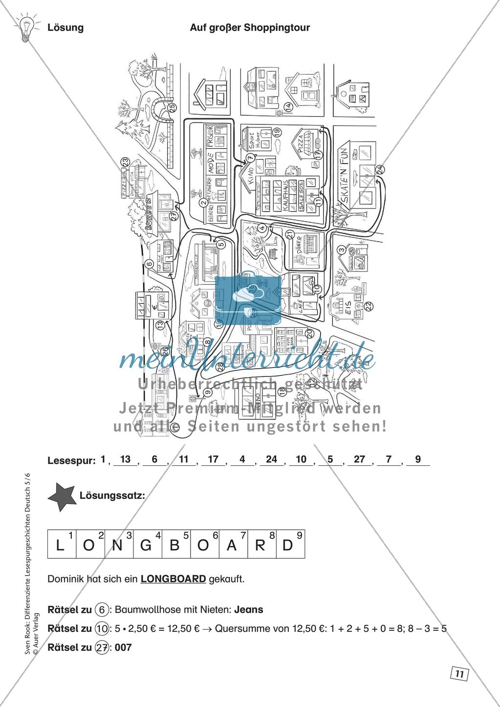 Differenzierte Lesespurgeschichten: Shopping Preview 13