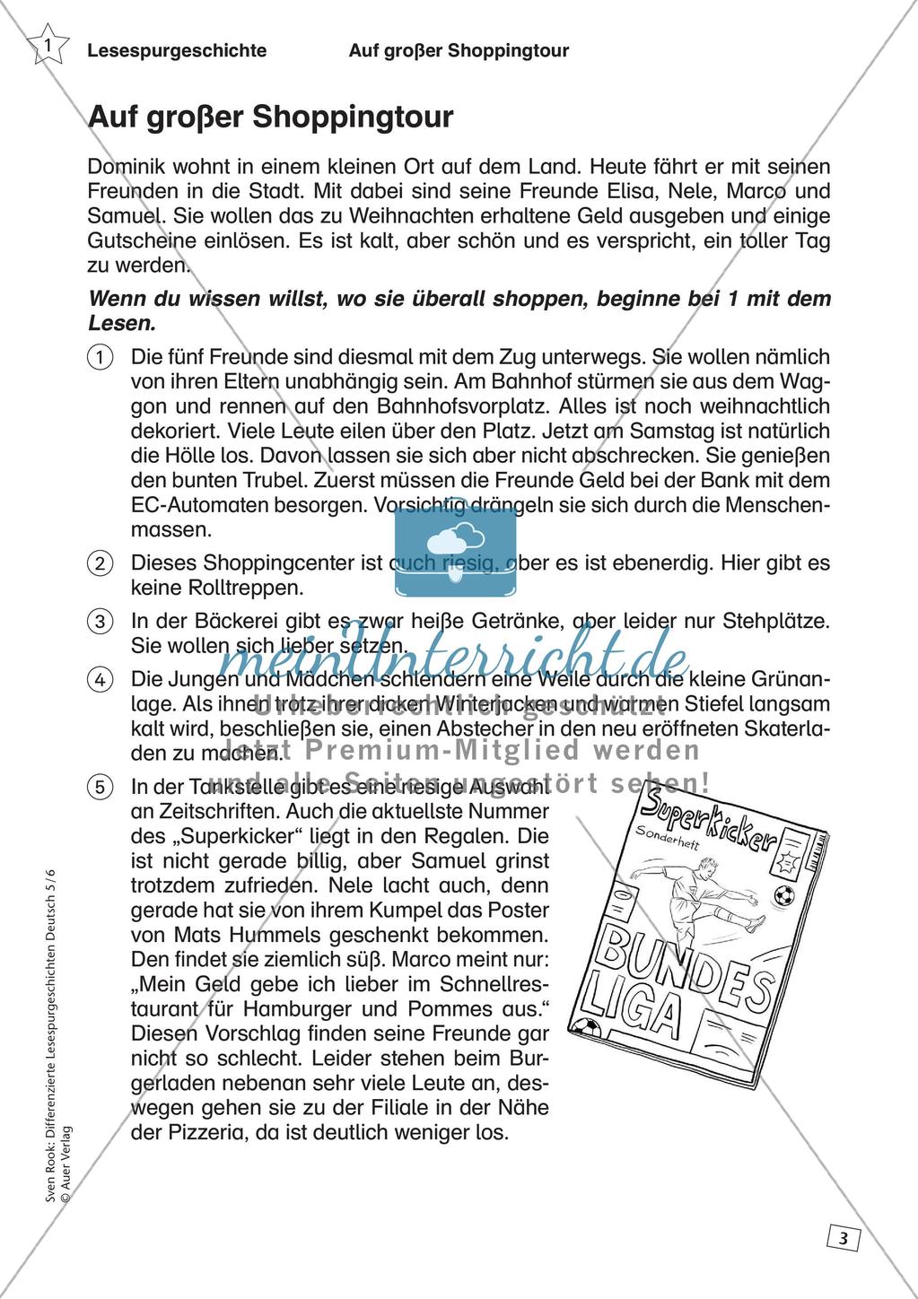 Differenzierte Lesespurgeschichten: Shopping Preview 5