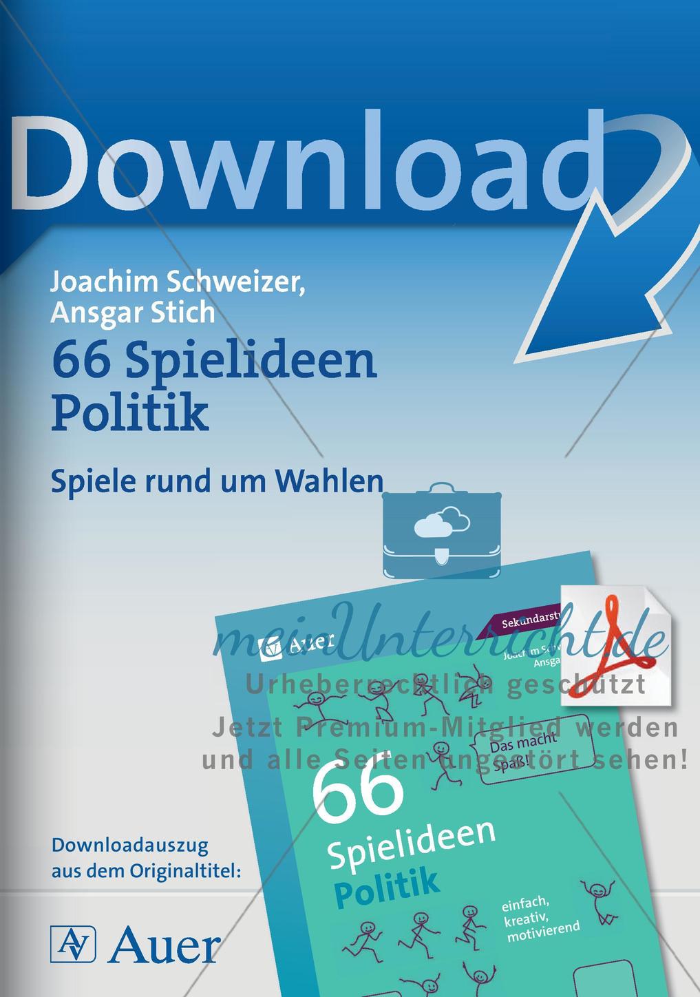Spielideen: Spiele rund um Wahlen Preview 1