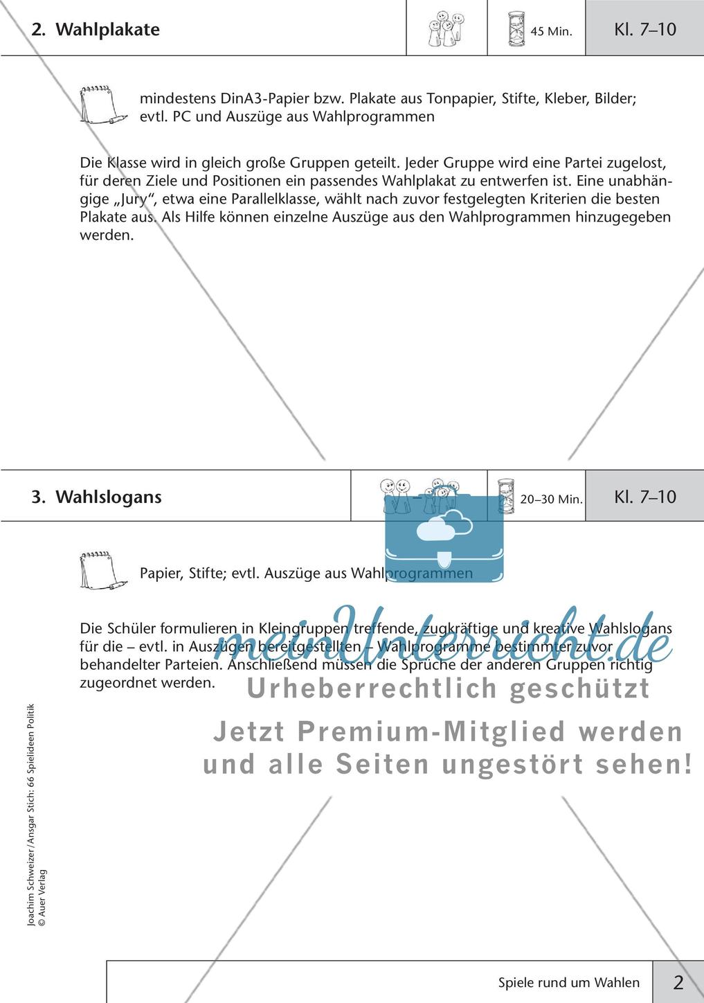 Spielideen: Spiele rund um Wahlen Preview 4