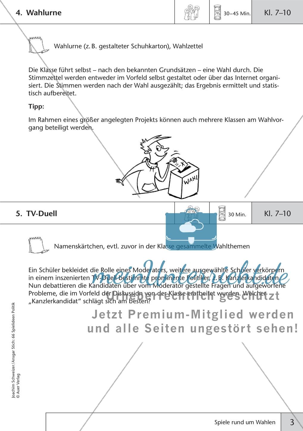 Spielideen: Spiele rund um Wahlen Preview 5