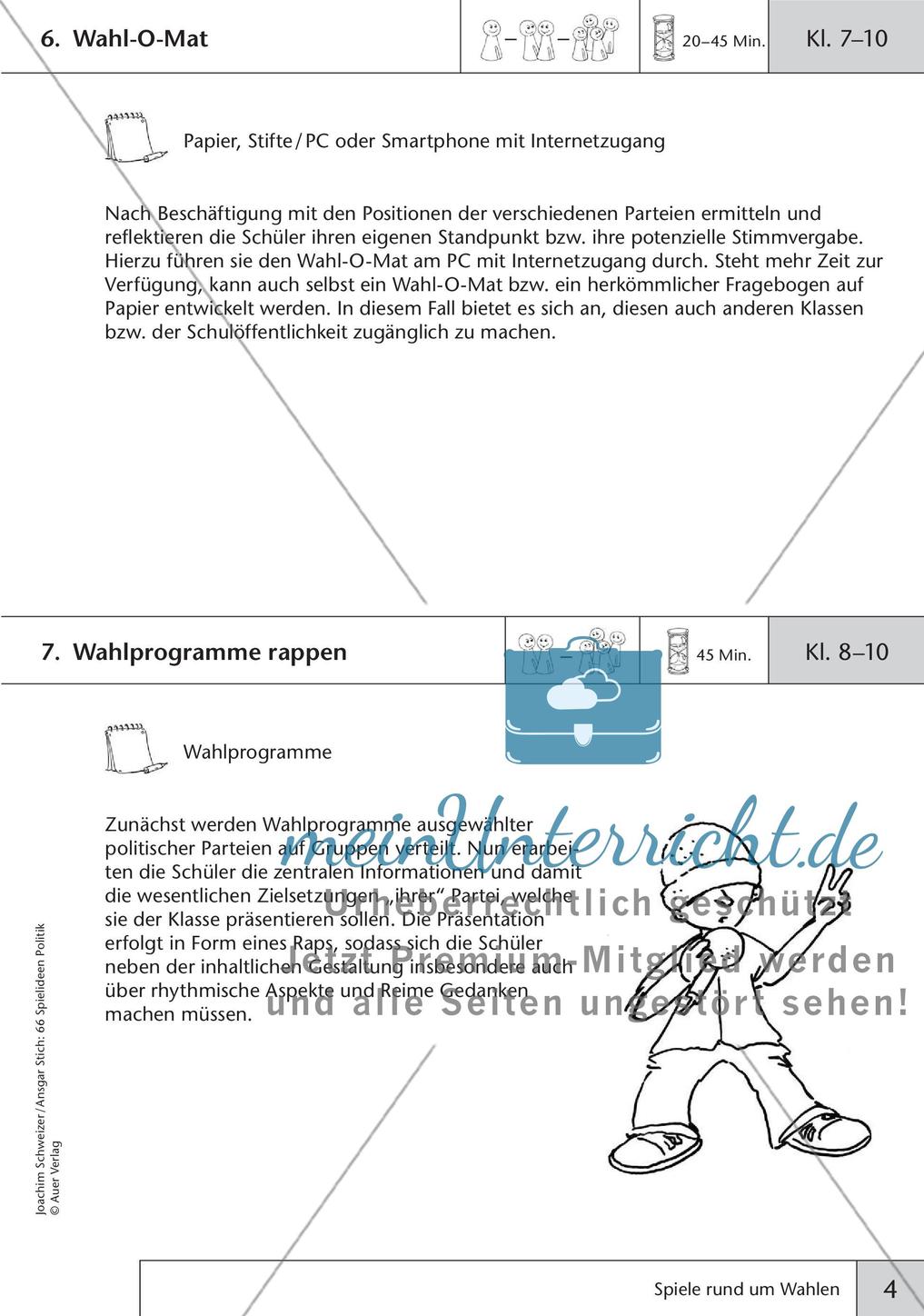 Spielideen: Spiele rund um Wahlen Preview 6