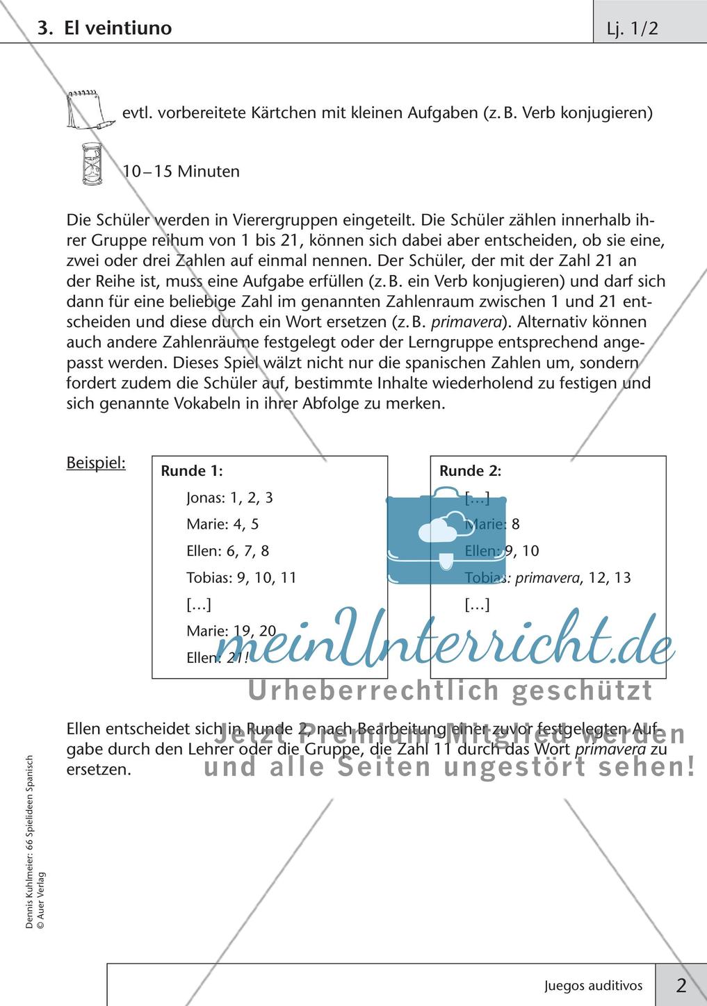 Spielideen zum Thema Hörkompetenz Preview 4